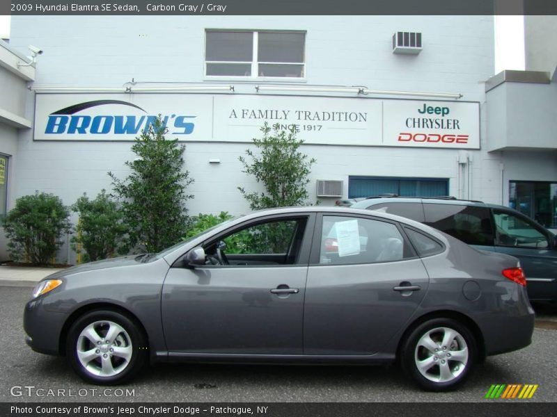 Carbon Gray / Gray 2009 Hyundai Elantra SE Sedan