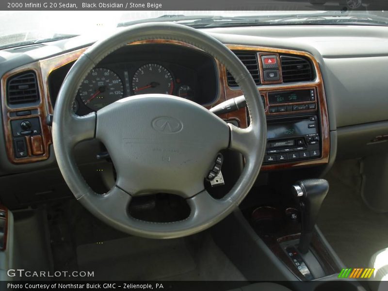 Black Obsidian / Stone Beige 2000 Infiniti G 20 Sedan