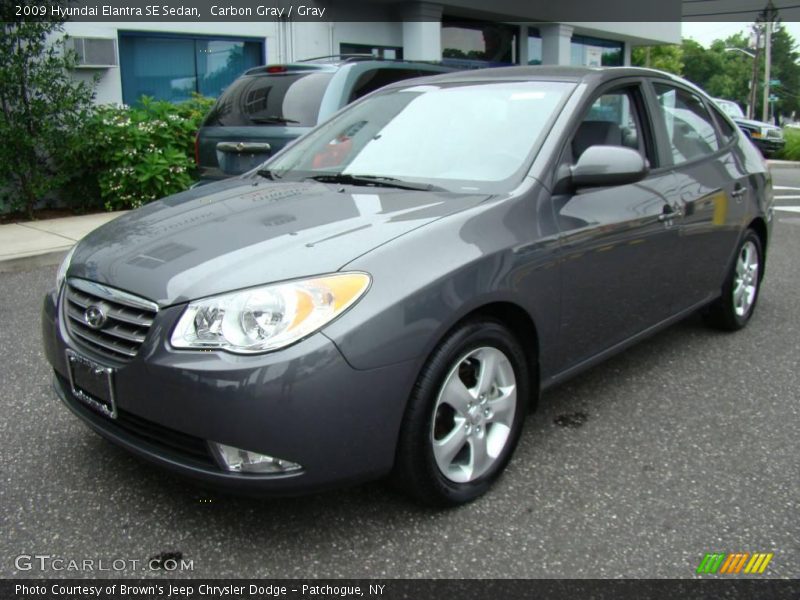 Carbon Gray / Gray 2009 Hyundai Elantra SE Sedan