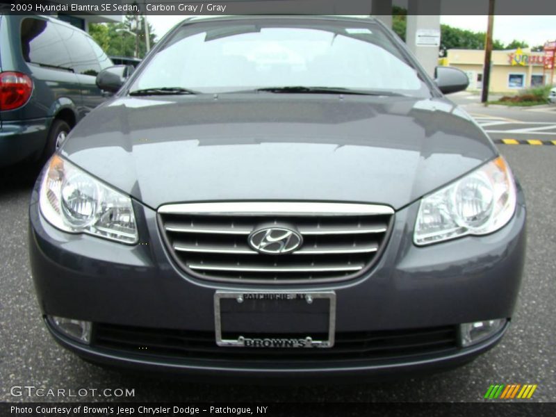 Carbon Gray / Gray 2009 Hyundai Elantra SE Sedan