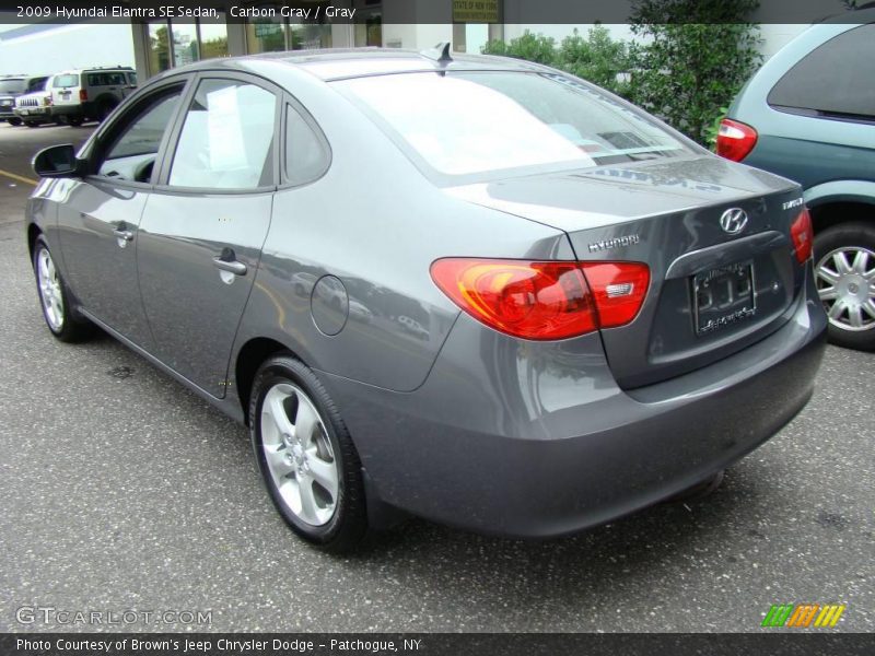Carbon Gray / Gray 2009 Hyundai Elantra SE Sedan