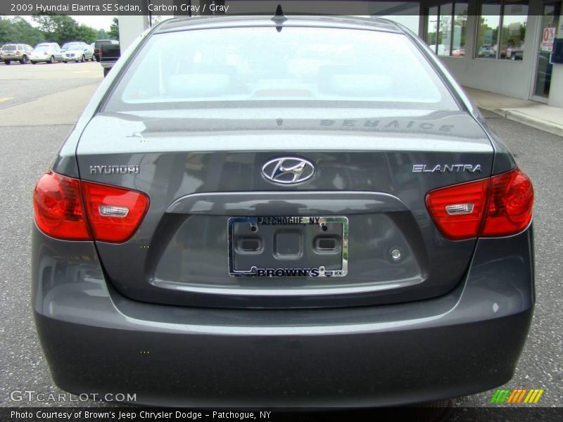 Carbon Gray / Gray 2009 Hyundai Elantra SE Sedan