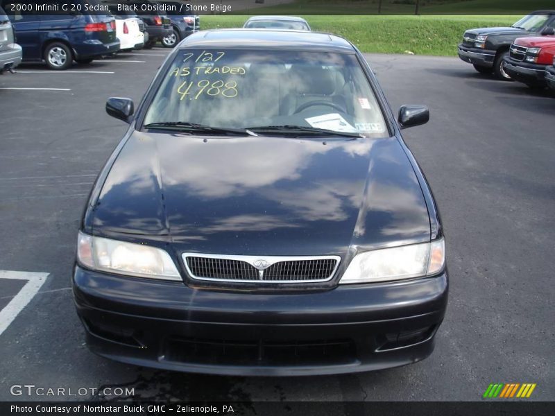 Black Obsidian / Stone Beige 2000 Infiniti G 20 Sedan