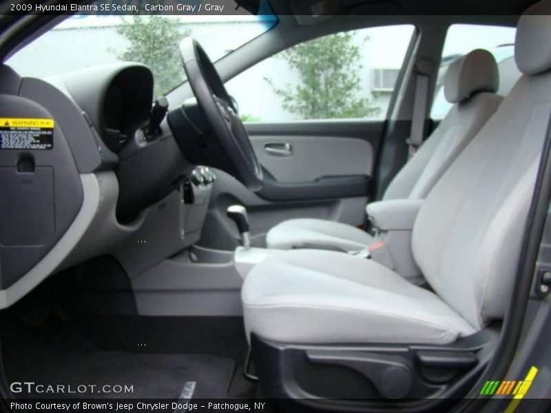 Carbon Gray / Gray 2009 Hyundai Elantra SE Sedan