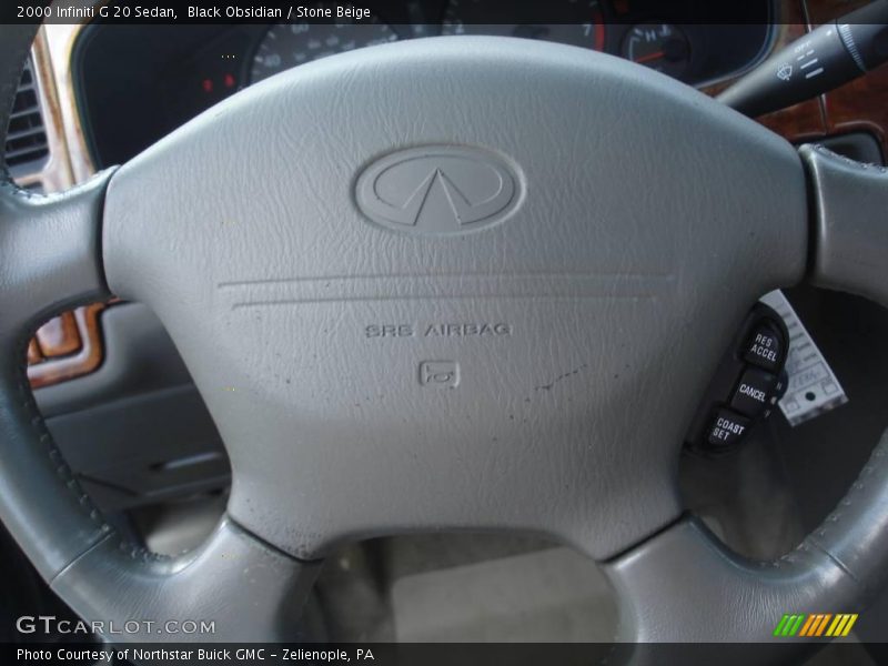 Black Obsidian / Stone Beige 2000 Infiniti G 20 Sedan