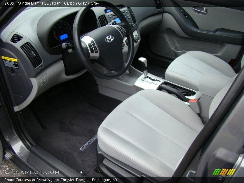 Carbon Gray / Gray 2009 Hyundai Elantra SE Sedan