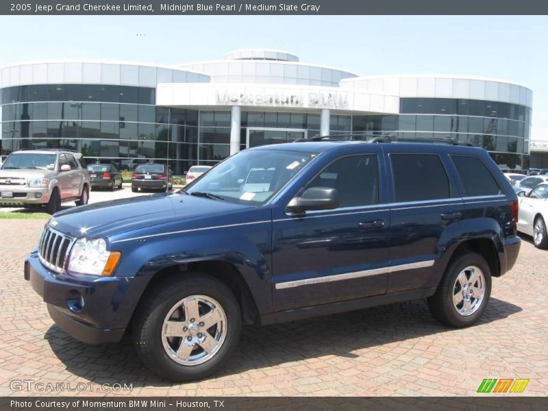 Midnight Blue Pearl / Medium Slate Gray 2005 Jeep Grand Cherokee Limited