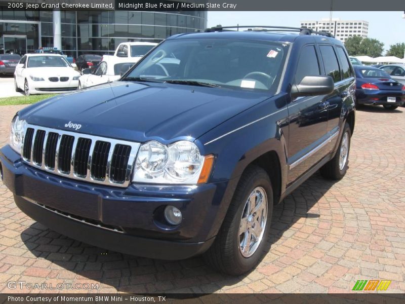 Midnight Blue Pearl / Medium Slate Gray 2005 Jeep Grand Cherokee Limited