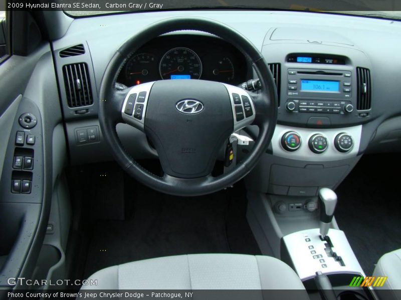 Carbon Gray / Gray 2009 Hyundai Elantra SE Sedan