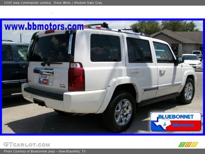 Stone White / Medium Slate Gray 2006 Jeep Commander Limited
