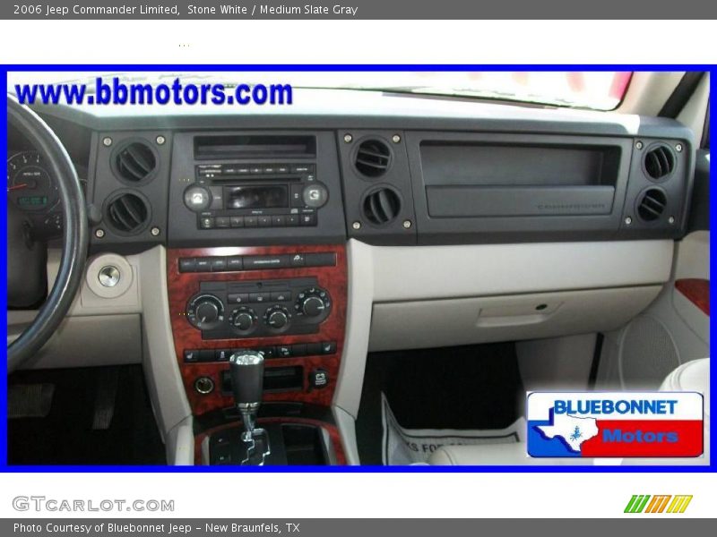 Stone White / Medium Slate Gray 2006 Jeep Commander Limited