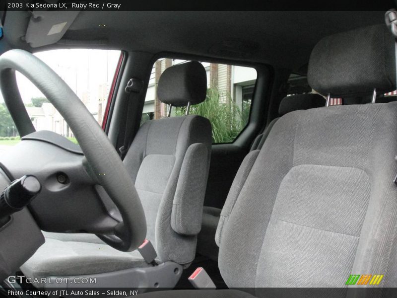 Ruby Red / Gray 2003 Kia Sedona LX