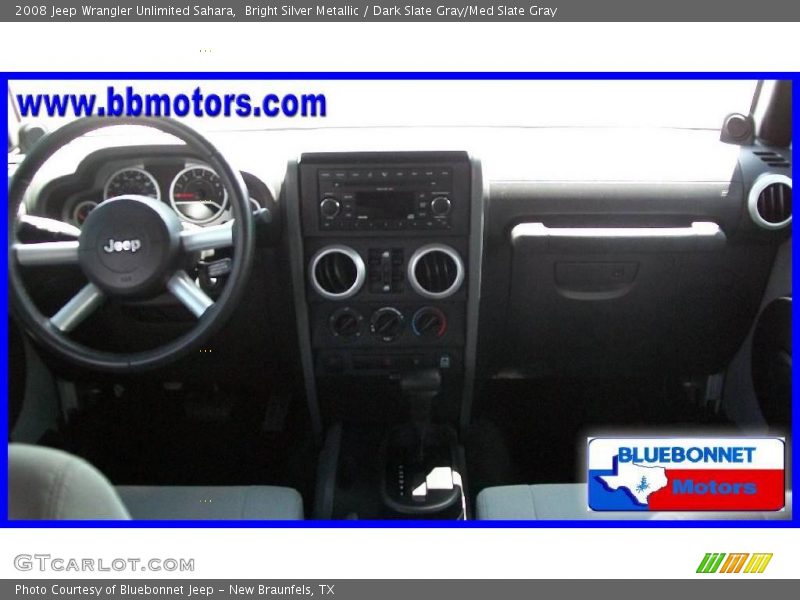 Bright Silver Metallic / Dark Slate Gray/Med Slate Gray 2008 Jeep Wrangler Unlimited Sahara