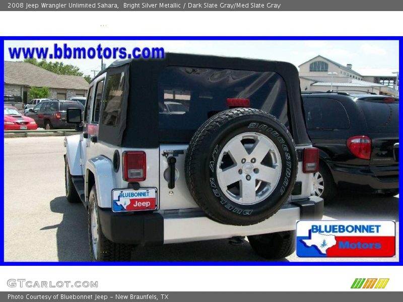 Bright Silver Metallic / Dark Slate Gray/Med Slate Gray 2008 Jeep Wrangler Unlimited Sahara