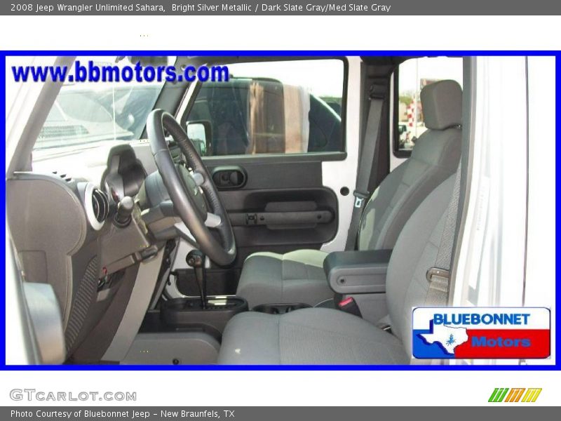 Bright Silver Metallic / Dark Slate Gray/Med Slate Gray 2008 Jeep Wrangler Unlimited Sahara
