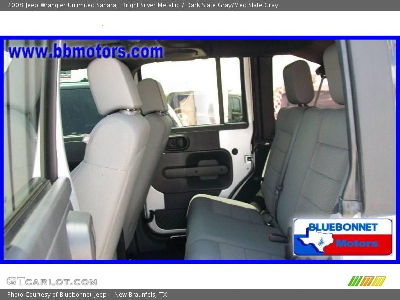 Bright Silver Metallic / Dark Slate Gray/Med Slate Gray 2008 Jeep Wrangler Unlimited Sahara