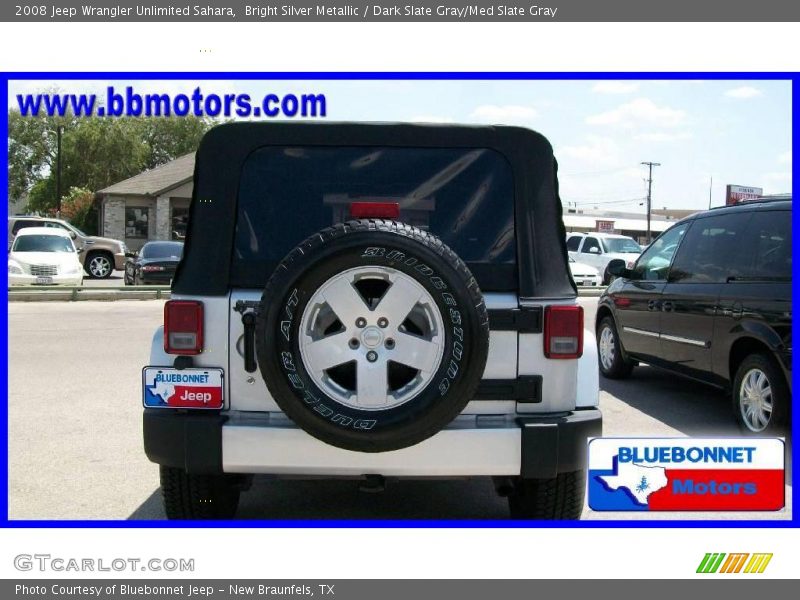 Bright Silver Metallic / Dark Slate Gray/Med Slate Gray 2008 Jeep Wrangler Unlimited Sahara