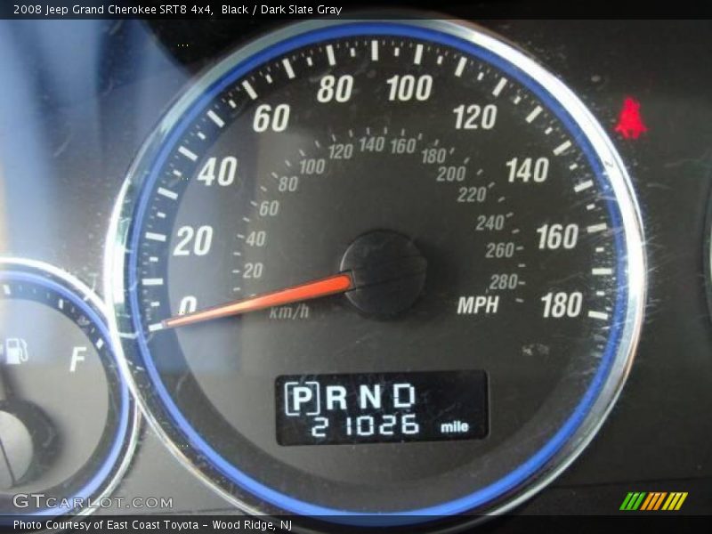 Black / Dark Slate Gray 2008 Jeep Grand Cherokee SRT8 4x4