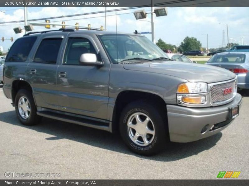 Steel Gray Metallic / Stone Gray 2006 GMC Yukon Denali AWD