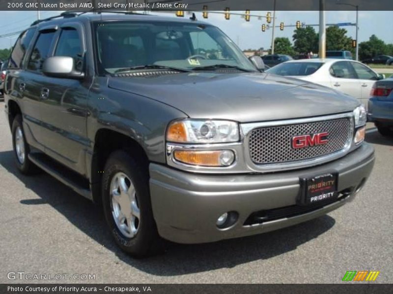 Steel Gray Metallic / Stone Gray 2006 GMC Yukon Denali AWD