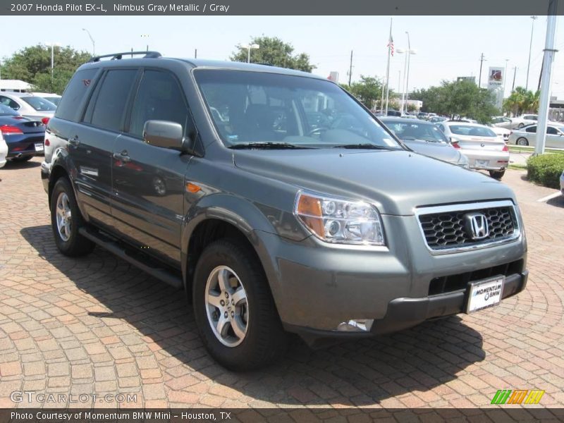 Nimbus Gray Metallic / Gray 2007 Honda Pilot EX-L