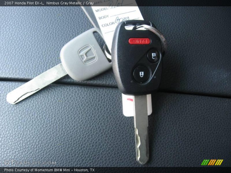 Nimbus Gray Metallic / Gray 2007 Honda Pilot EX-L