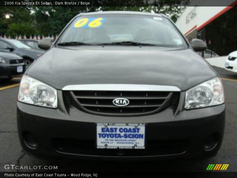 Dark Bronze / Beige 2006 Kia Spectra EX Sedan