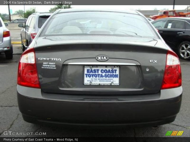 Dark Bronze / Beige 2006 Kia Spectra EX Sedan