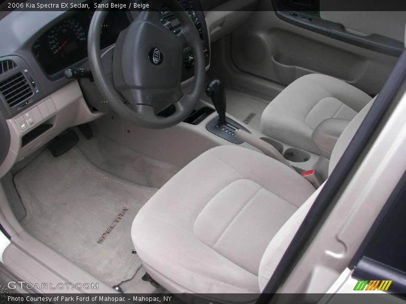 Sand Beige / Beige 2006 Kia Spectra EX Sedan