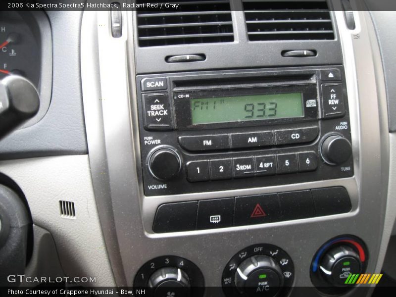 Radiant Red / Gray 2006 Kia Spectra Spectra5 Hatchback