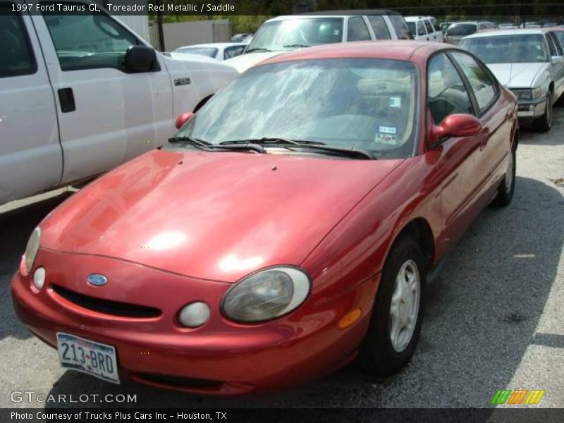 Toreador Red Metallic / Saddle 1997 Ford Taurus GL