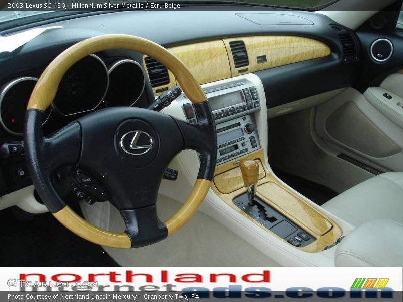 Millennium Silver Metallic / Ecru Beige 2003 Lexus SC 430
