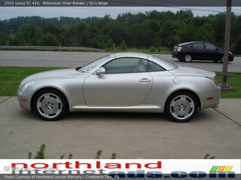 Millennium Silver Metallic / Ecru Beige 2003 Lexus SC 430