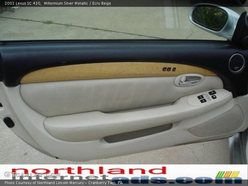 Millennium Silver Metallic / Ecru Beige 2003 Lexus SC 430
