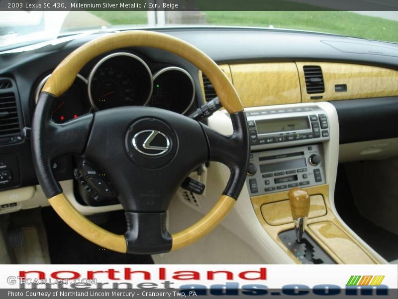 Millennium Silver Metallic / Ecru Beige 2003 Lexus SC 430