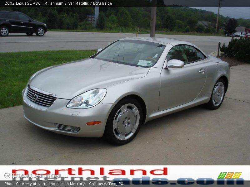 Millennium Silver Metallic / Ecru Beige 2003 Lexus SC 430