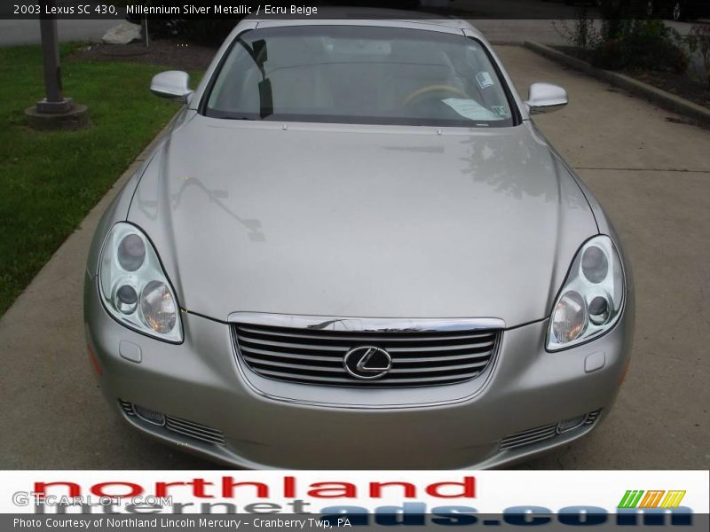 Millennium Silver Metallic / Ecru Beige 2003 Lexus SC 430