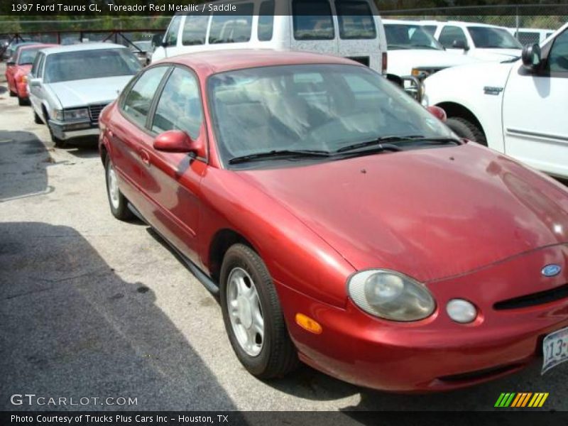 Toreador Red Metallic / Saddle 1997 Ford Taurus GL