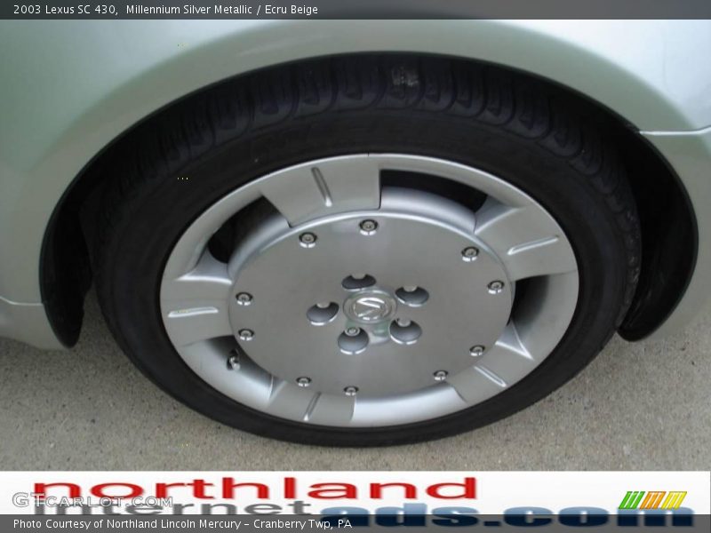 Millennium Silver Metallic / Ecru Beige 2003 Lexus SC 430