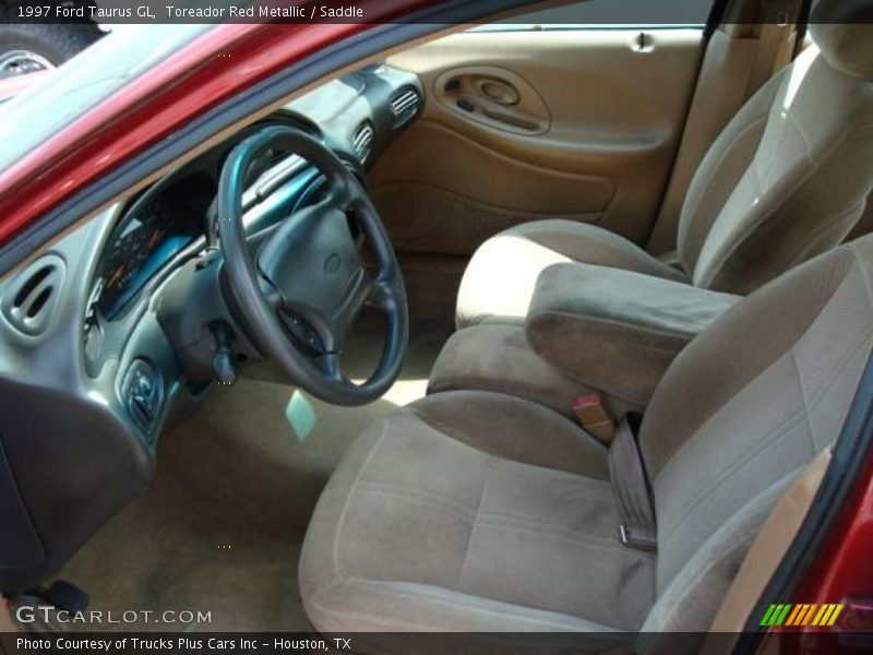 Toreador Red Metallic / Saddle 1997 Ford Taurus GL