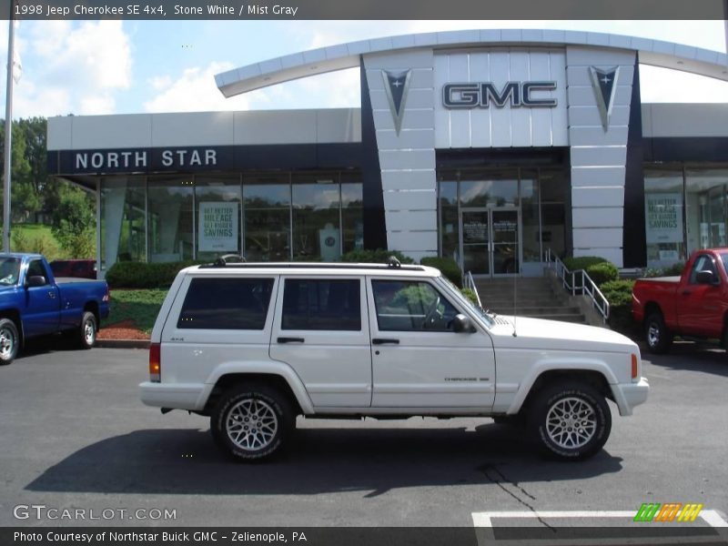 Stone White / Mist Gray 1998 Jeep Cherokee SE 4x4