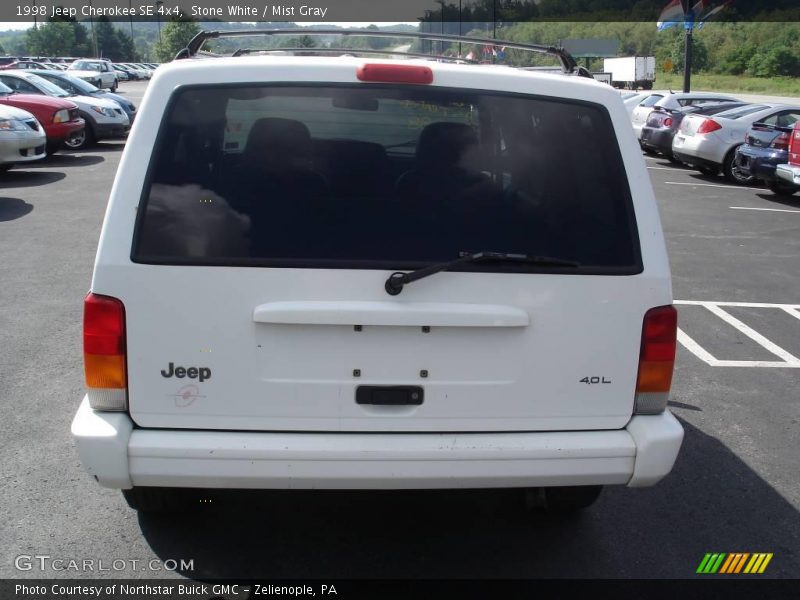 Stone White / Mist Gray 1998 Jeep Cherokee SE 4x4