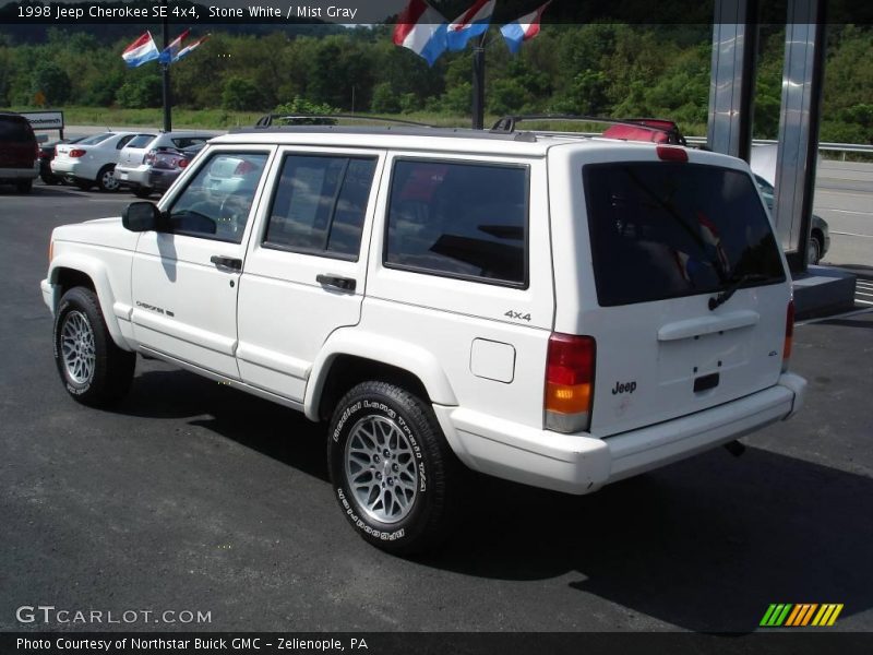 Stone White / Mist Gray 1998 Jeep Cherokee SE 4x4