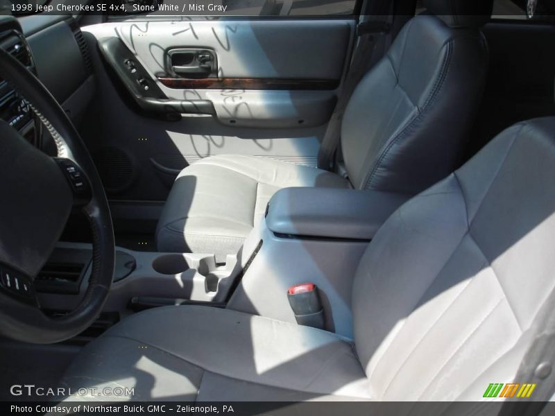 Stone White / Mist Gray 1998 Jeep Cherokee SE 4x4