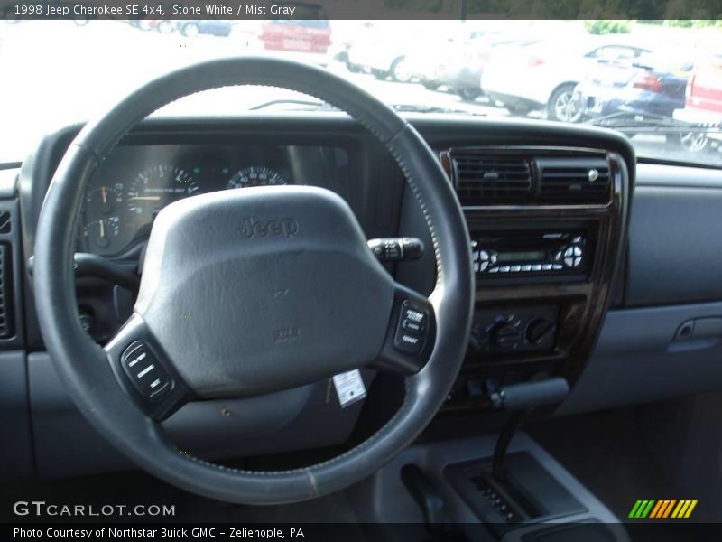 Stone White / Mist Gray 1998 Jeep Cherokee SE 4x4