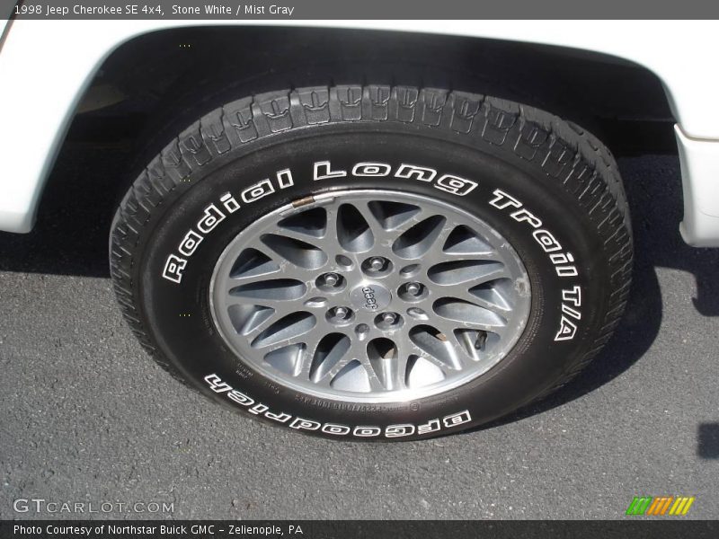 Stone White / Mist Gray 1998 Jeep Cherokee SE 4x4