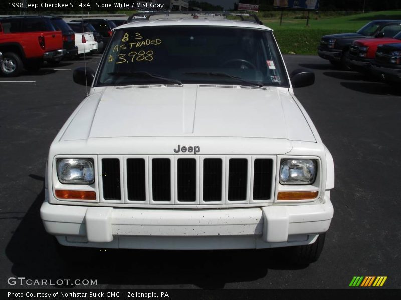 Stone White / Mist Gray 1998 Jeep Cherokee SE 4x4