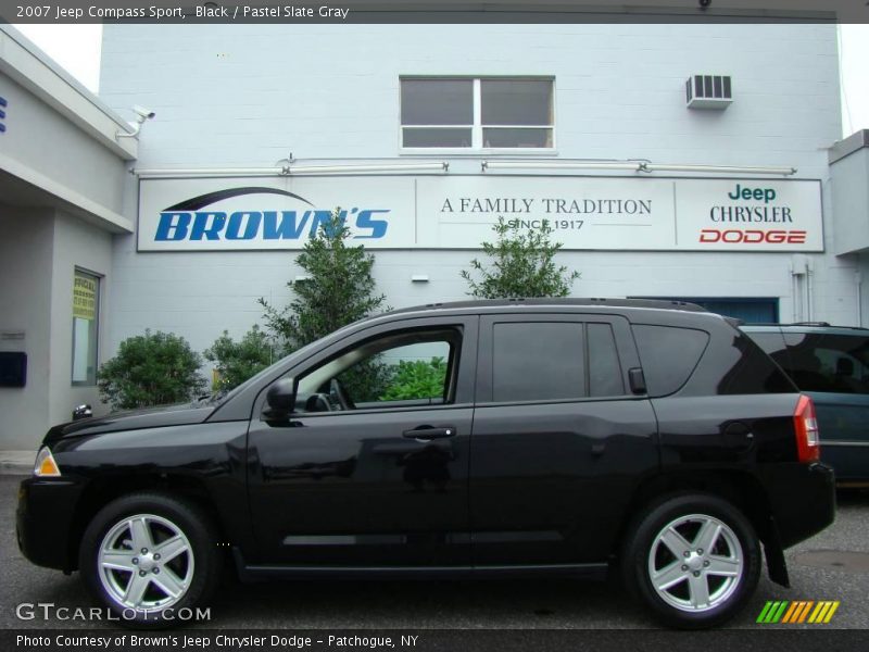Black / Pastel Slate Gray 2007 Jeep Compass Sport