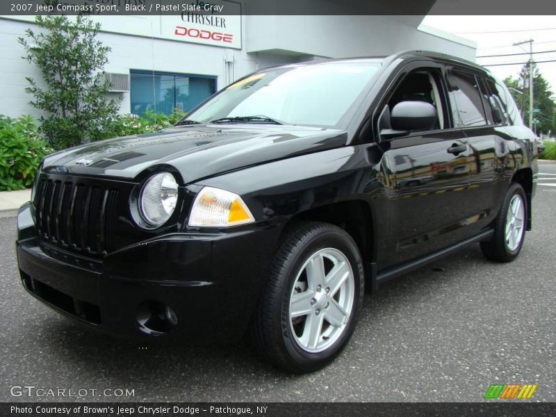 Black / Pastel Slate Gray 2007 Jeep Compass Sport