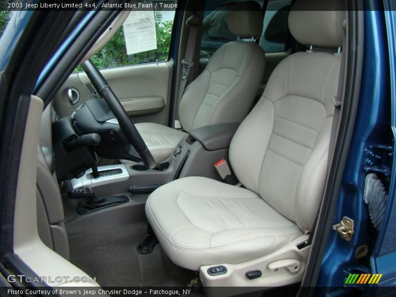 Atlantic Blue Pearl / Taupe 2003 Jeep Liberty Limited 4x4